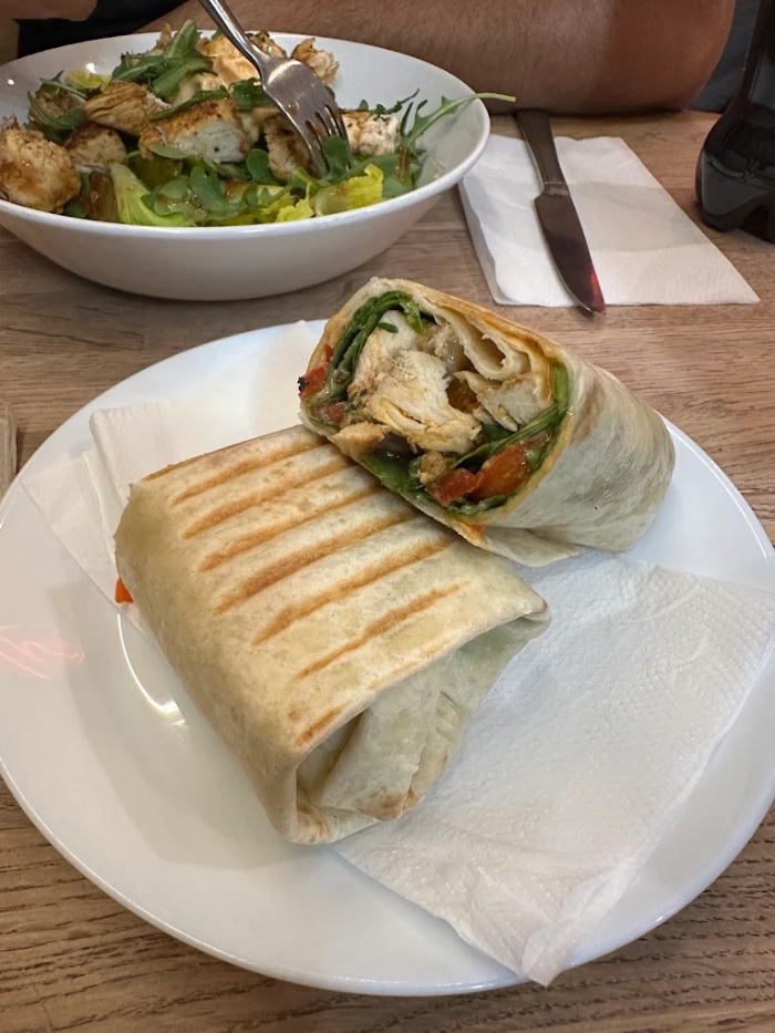 wraps served at Italian on The Mound in Edinburgh 